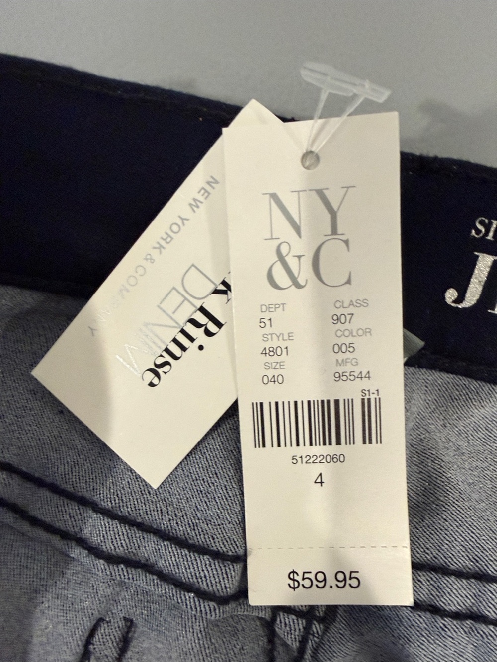 New York & Company Skinny Jean Leggings in Navy Blue - Picture 11 of 14